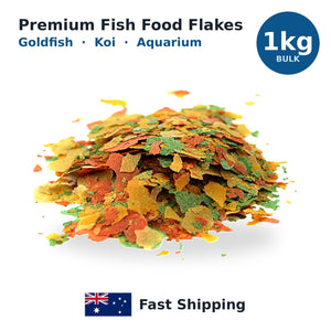 Premium Goldfish KOI Flake Food 1KG — Aquarium & Pond Fish Food
